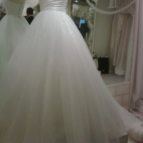 Alfred Angelo Disney Cinderella 205 Fairytale Wedding Dress Diamond White Sz. 2 - Picture 3 of 12